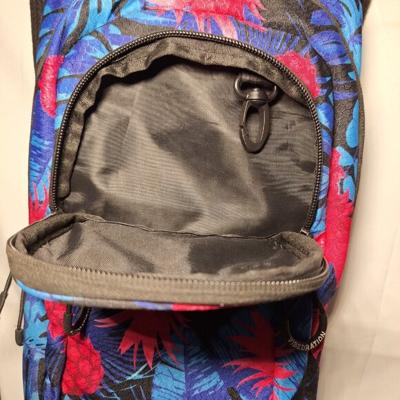*SAVE* Vibedration Hydration Backpack w/o bladder w/ bag,blue pink tropical main image 7